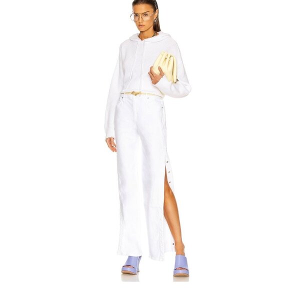 RtA Denim - RTA Michael Side Snap Jean White NWT Size 26